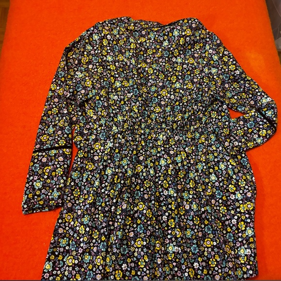 Zara colorful ditsy flowers long sleeve shirtdress NWT - Picture 11 of 13